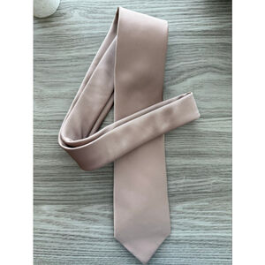 Men's AZAZIE Taupe Stretch Satin Wide Tie One Size